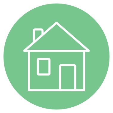 Kolayca değiştirebilen ya da düzenleyebilen Ev İzole Vektör simgesi