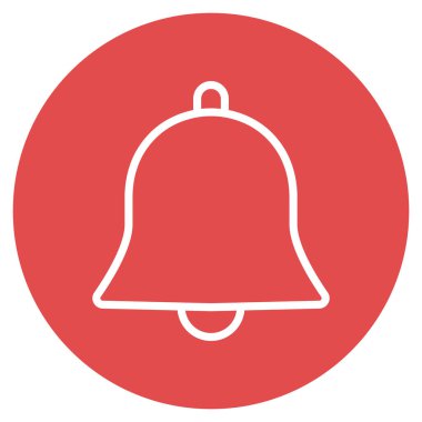 Alarm çanı izole edilmiş vektör simgesi kolayca düzenlenebilir ya da değiştirilebilir