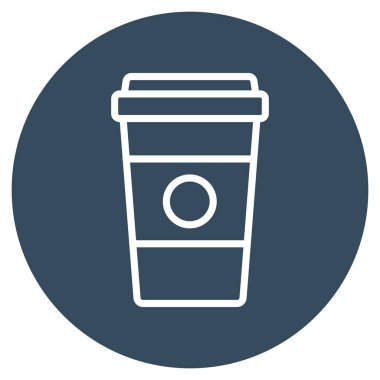 Kahve izole edilmiş vektör simgesi kolayca değiştirilebilir ya da düzenlenebilir