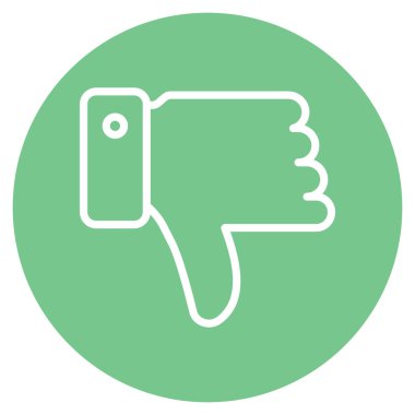 Kolayca düzenleyebilen ya da düzenleyebilen izole edilmiş vektör simgesini aşağı parmakla