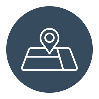 Konum Haritası İzole Vektör simgesi kolayca düzenleyebilir ya da düzenleyebilir