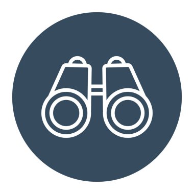 Dürbünler Kolayca değiştirebilen veya düzenleyebilen izole edilmiş Vektör simgesi