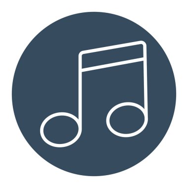 Kolayca değiştirebilen ya da düzenleyebilen müzik izole edilmiş Vektör simgesi