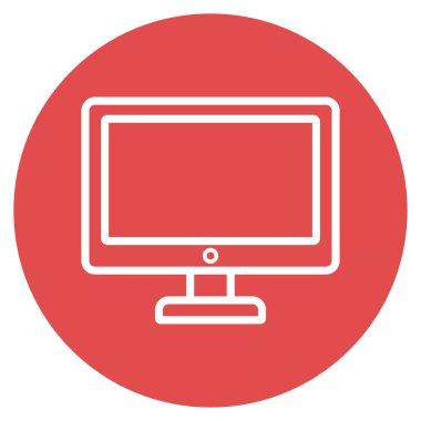 Kolayca değiştirebilen ya da düzenleyebilen LCD izole edilmiş Vektör simgesi