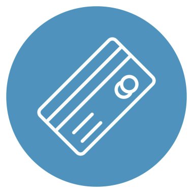 Kolayca düzenleyebilen veya düzenleyebilen kredi kartı izole edilmiş Vektör simgesi