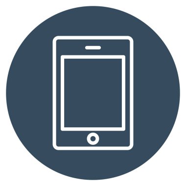 Cep telefonu izole edilmiş vektör simgesi kolayca değiştirilebilir ya da düzenlenebilir