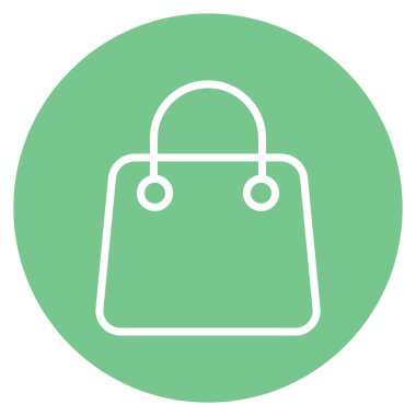 Alışveriş torbası izole edilmiş vektör simgesi kolayca düzenlenebilir ya da değiştirilebilir