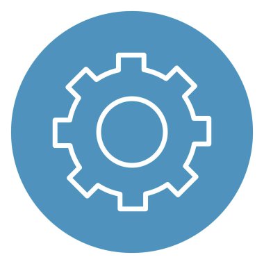 Cogwheel izole Vektör simgesi kolayca düzenleyebilir ya da değiştirebilir