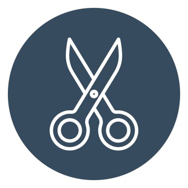 Makas İzole Vektör simgesi Kolayca değiştirilebilir veya düzenlenebilir