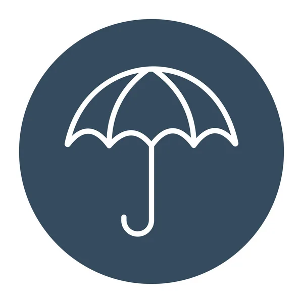 Esernyő Izolált Vektor Ikon Amely Könnyen Módosíthatja Vagy Szerkesztheti — Stock Vector