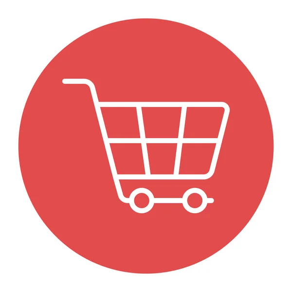 Shopping Cart Isolated Vector Icon Yang Dapat Dengan Mudah Memodifikasi - Stok Vektor