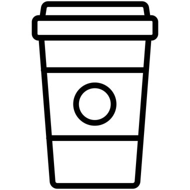 Kahve izole edilmiş vektör simgesi kolayca değiştirilebilir ya da düzenlenebilir