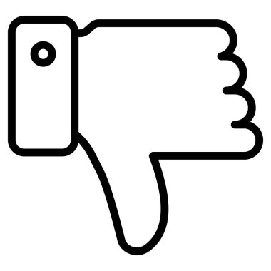 Kolayca düzenleyebilen ya da düzenleyebilen izole edilmiş vektör simgesini aşağı parmakla