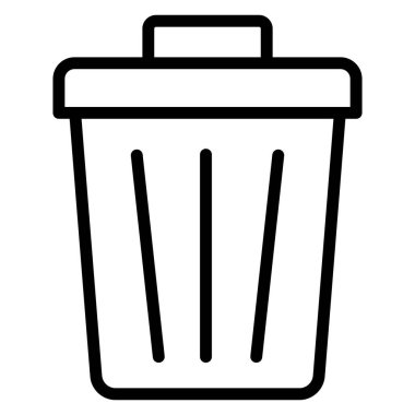 Geri dönüşüm kutusu izole Vektör simgesi kolayca düzenleyebilir ya da düzenleyebilir