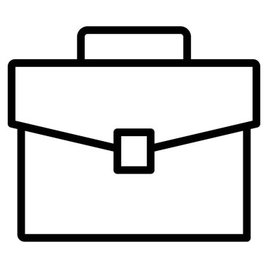 Kolayca düzenleyebilen ve düzenleyebilen Evrak Çantası İzole Vektör simgesi