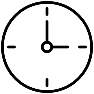 Kolayca düzenleyebilen ve düzenleyebilen Saat İzole Vektör simgesi