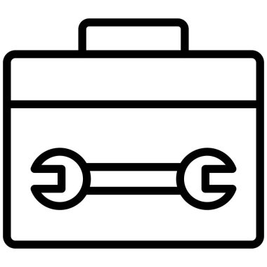 Kolayca değiştirebilen veya düzenleyebilen Araç Kutusu izole edilmiş Vektör simgesi