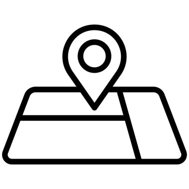 Konum Haritası İzole Vektör simgesi kolayca düzenleyebilir ya da düzenleyebilir