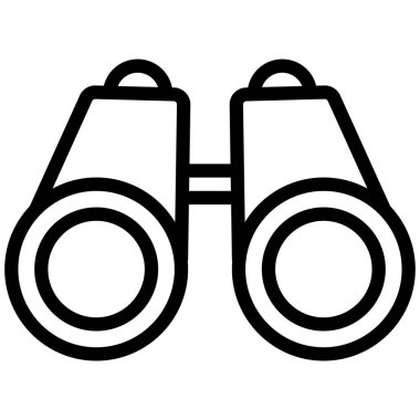 Dürbünler Kolayca değiştirebilen veya düzenleyebilen izole edilmiş Vektör simgesi