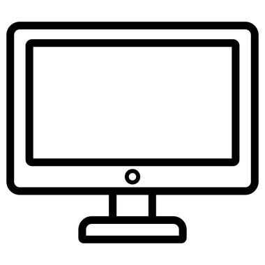 Kolayca değiştirebilen ya da düzenleyebilen LCD izole edilmiş Vektör simgesi