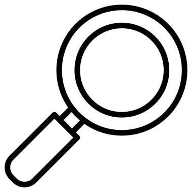 Kolayca değiştirebilen ya da düzenleyebilen büyüteç izole edilmiş Vektör simgesi