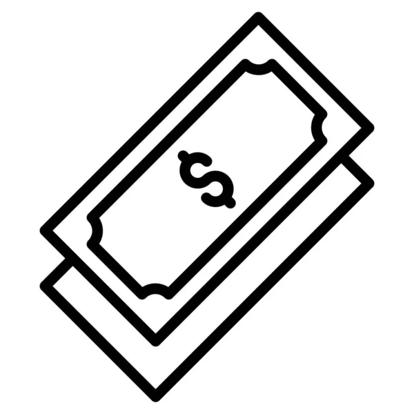 Cash Isolated Vector Icon Which Can Easily Modify Edit — Stock Vector