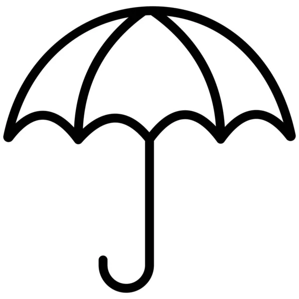 Paraply Isolerad Vektor Ikon Som Enkelt Kan Ändra Eller Redigera — Stock vektor