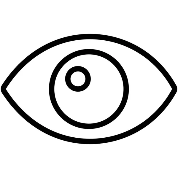 Изолированный Векторный Значок Глаза Который Легко Изменять Редактировать — стоковый вектор