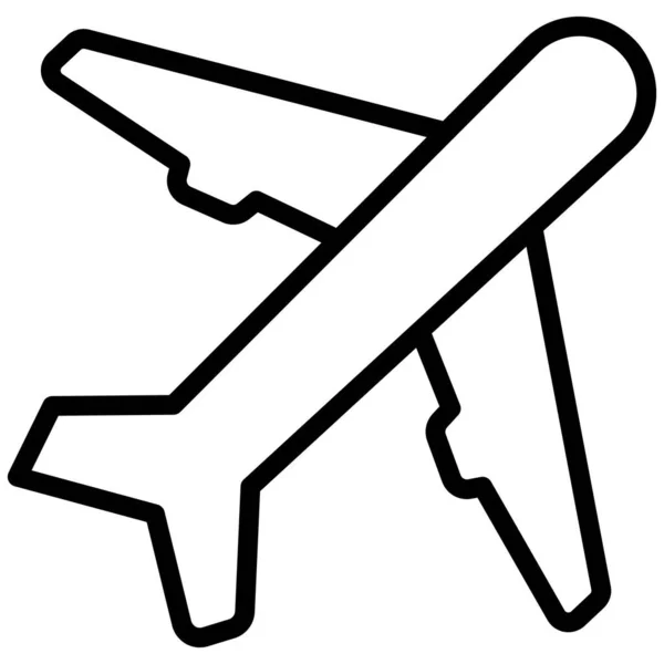 Flugzeug Isolierte Vektor Symbol Das Leicht Ändern Oder Bearbeiten Kann — Stockvektor