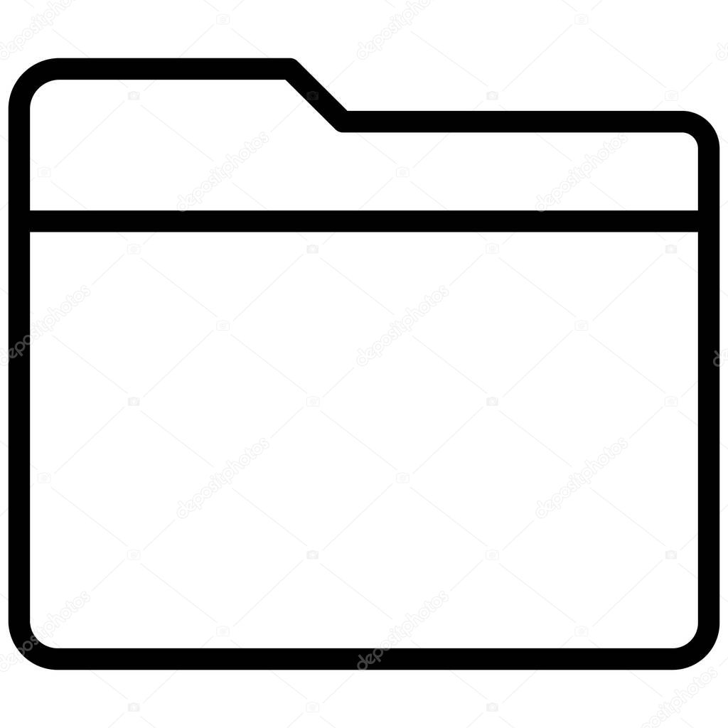 Folder Isolated Vector icon which can easily modify or edit