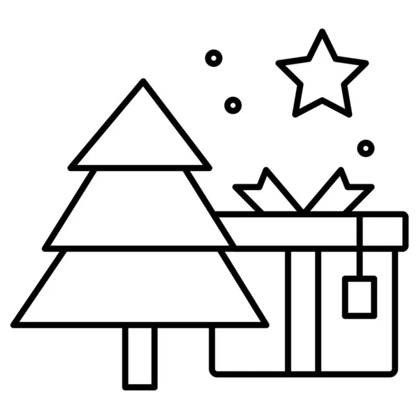 Weihnachtsbaum Isoliertes Vektorsymbol Das Leicht Geändert Oder Bearbeitet Werden Kann — Stockvektor