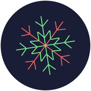 Yılbaşı karı izole edilmiş Vektör simgesi kolayca değiştirilebilir veya düzenlenebilir