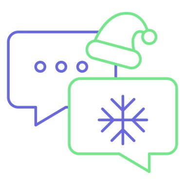 Noel Sohbeti İzole Vektör simgesi Kolayca düzenlenebilir ya da değiştirilebilir