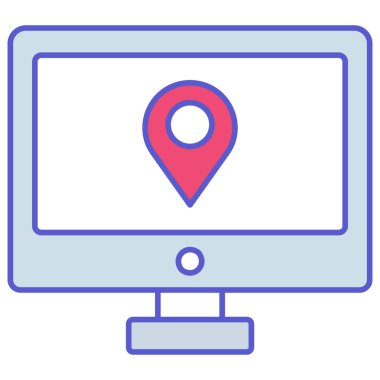 Kolayca değiştirebilen veya düzenleyebilen izole edilmiş vektör simgesini izle