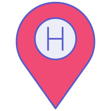 Helikopter konumu izole edilmiş Vektör simgesi kolayca düzenlenebilir ya da değiştirilebilir