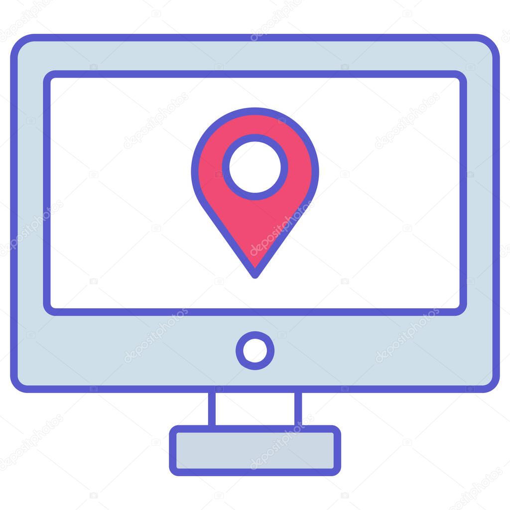 Location tracking Isolated Vector icon which can easily modify or edit