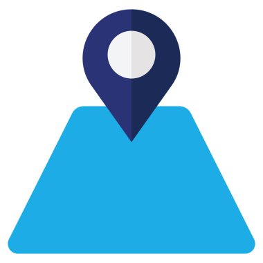 Yol Konumu İzole Vektör simgesi kolayca düzenleyebilir ya da değiştirebilir