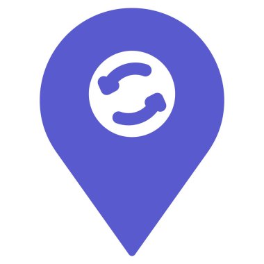 Konum eşzamanlama yalıtılmış Vektör simgesi kolayca düzenleyebilir ya da değiştirebilir