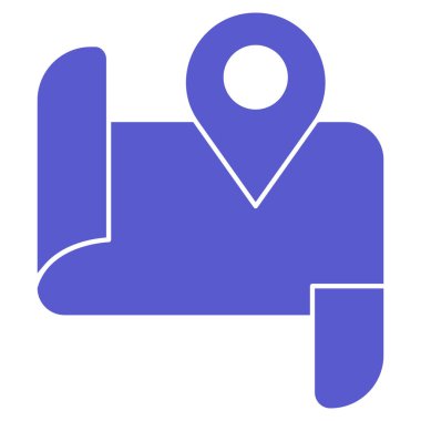 Navigasyon haritası izole edilmiş Vektör simgesi kolayca düzenleyebilir ya da değiştirebilir