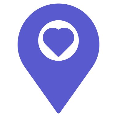 En sevilen konum izole edilmiş Vektör simgesi kolayca düzenlenebilir ya da değiştirilebilir