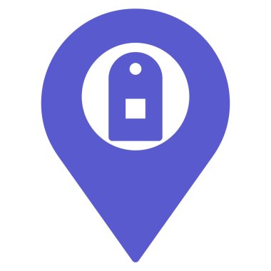 Telefon hizmeti konumu izole edilmiş vektör simgesi kolayca düzenlenebilir ya da değiştirilebilir