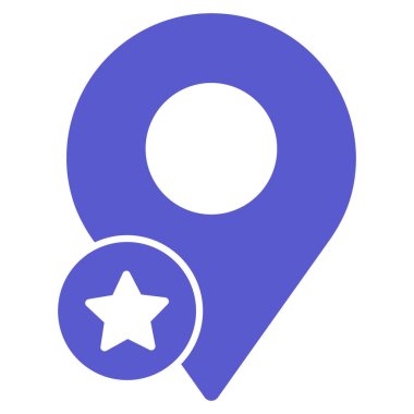 En sevilen konum izole edilmiş Vektör simgesi kolayca düzenlenebilir ya da değiştirilebilir