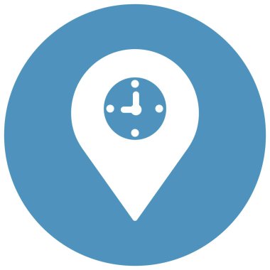 Konum Saati İzole Vektör simgesi kolayca düzenleyebilir ya da değiştirebilir