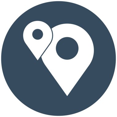 Hedef konum izole Vektör simgesi kolayca düzenleyebilir veya değiştirebilir