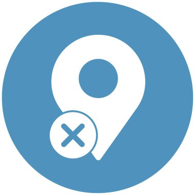 Kolayca değiştirebilen ya da düzenleyebilen yanlış konum izole edilmiş Vektör simgesi