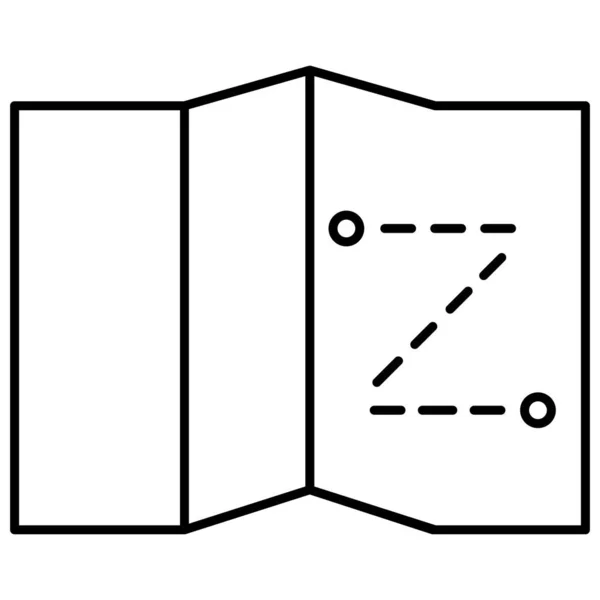 Mapa Dirección Icono Vector Aislado Que Puede Modificar Editar Fácilmente — Vector de stock