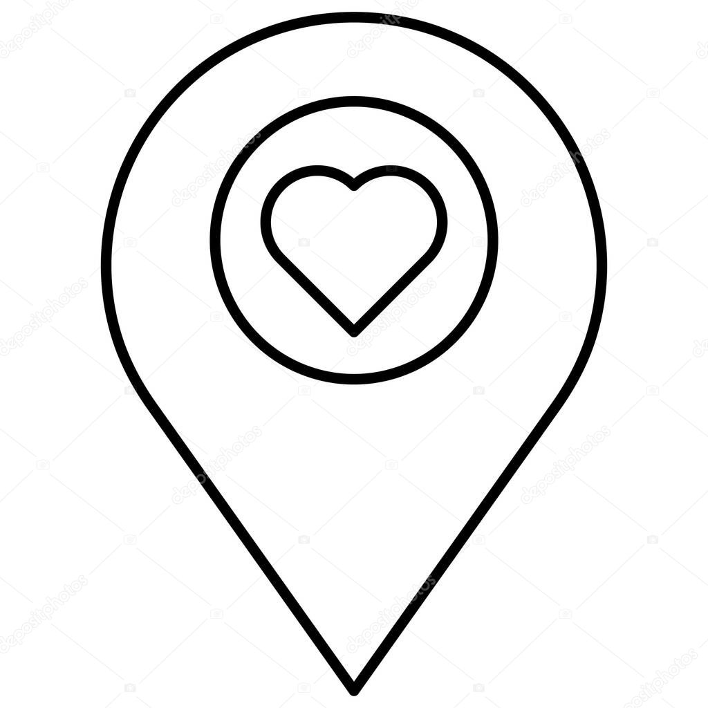 Favourite Location Isolated Vector icon which can easily modify or edit
