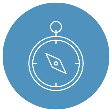 Kolayca düzenleyebilen ve düzenleyebilen Pusula İzole Vektör simgesi