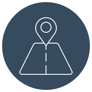 Yol Konumu İzole Vektör simgesi kolayca düzenleyebilir ya da değiştirebilir