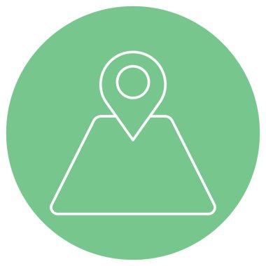 Yol Konumu İzole Vektör simgesi kolayca düzenleyebilir ya da değiştirebilir